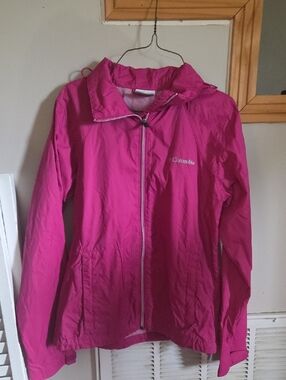 Columbia Women's Pink Lightweight XS Hooded Windbreaker Jacket
